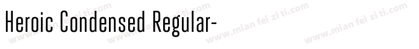 Heroic Condensed Regular字体转换